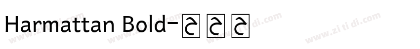 Harmattan Bold字体转换